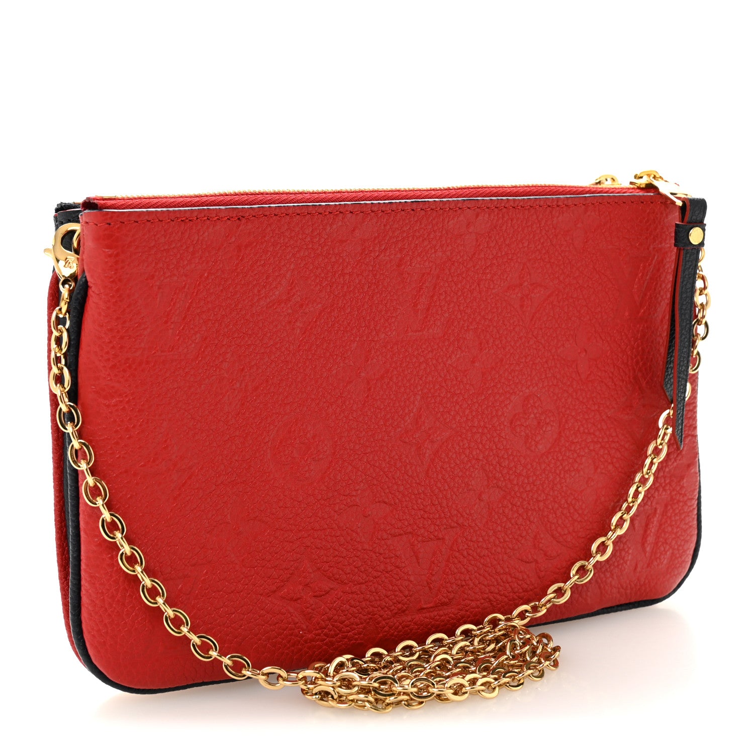 Louis Vuitton Empreinte Double Zip Pochette Marine Rouge 3 of 13
