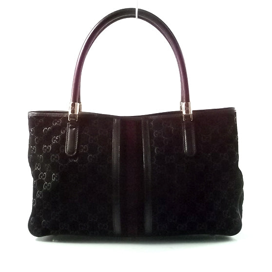 Guccissima Suede Tote Black