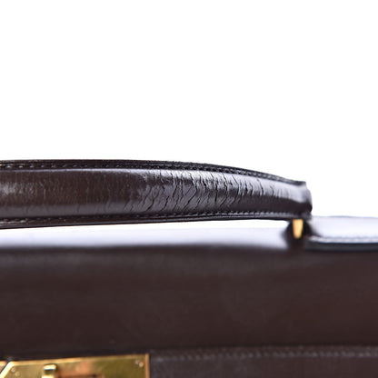 Hermes Box Kelly Retourne 32 Chocolate 58 of 64