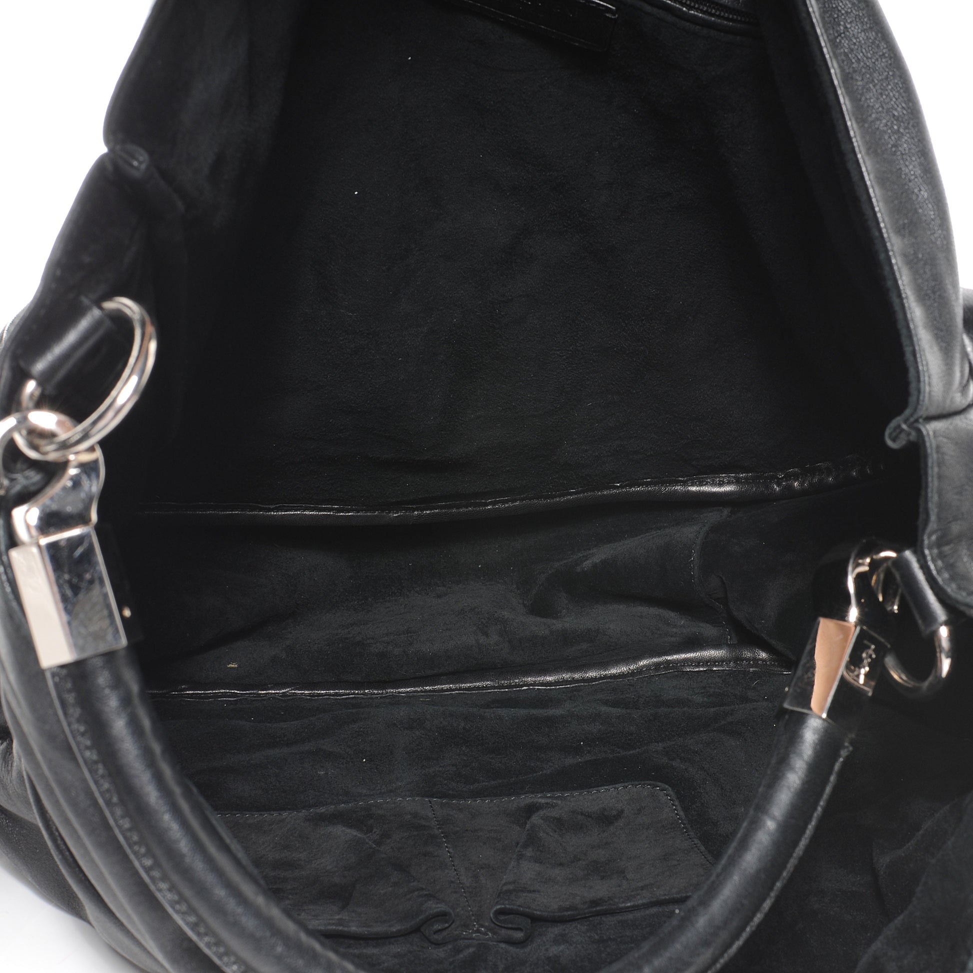 Saint Laurent Leather Large Roady Covered Chain Hobo Black 5 of 8