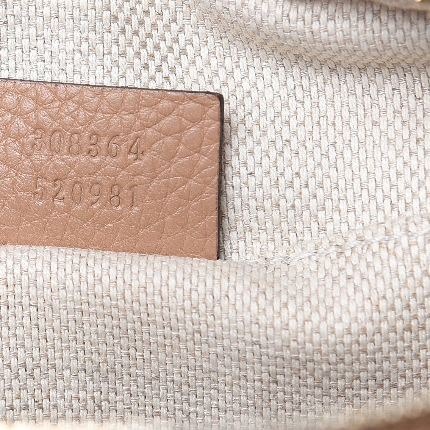 Pebbled Calfskin Small Soho Disco Bag Rose Beige