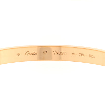 Cartier 18K Yellow Gold LOVE Bracelet 17 4 of 7