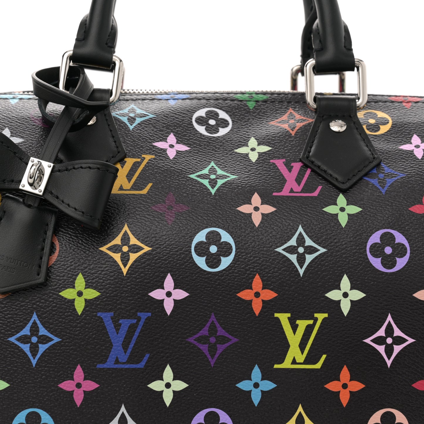 LV X TM Monogram Multicolor Speedy Soft 30 Black