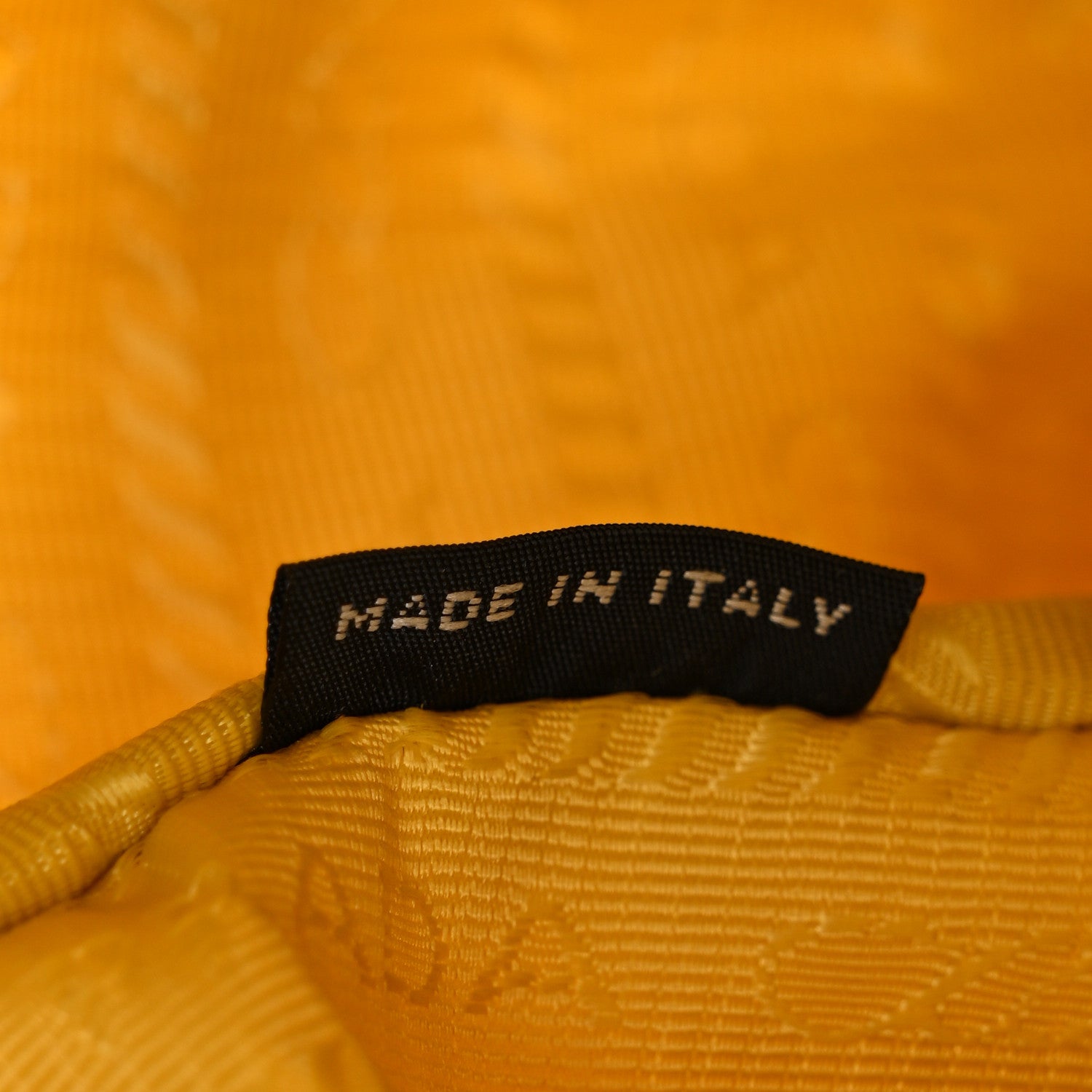 Prada Tessuto Nylon Gaufre Shoulder Bag Giallo 12 of 21
