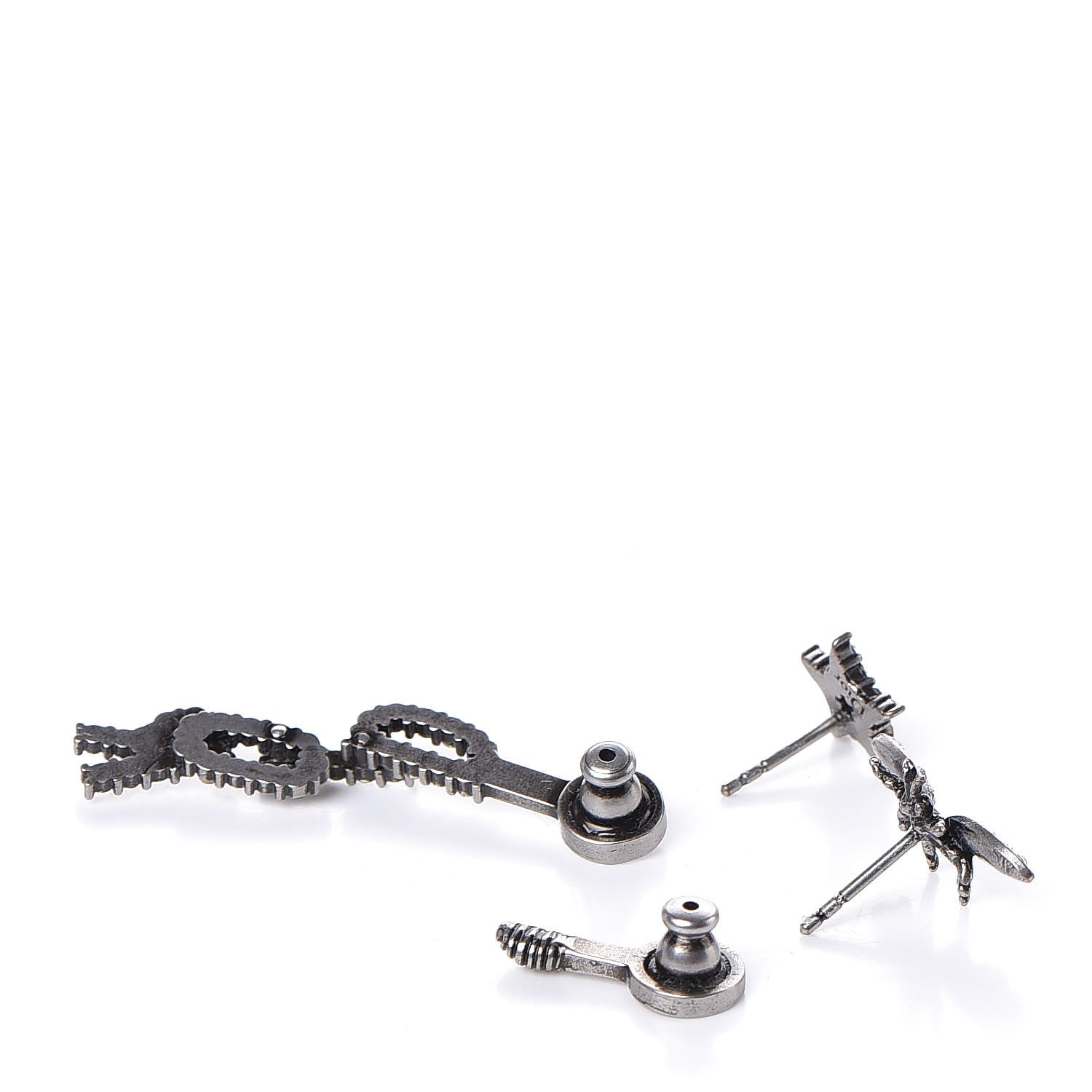 Christian Dior Palladium Dior Earrings Gray 3 of 5