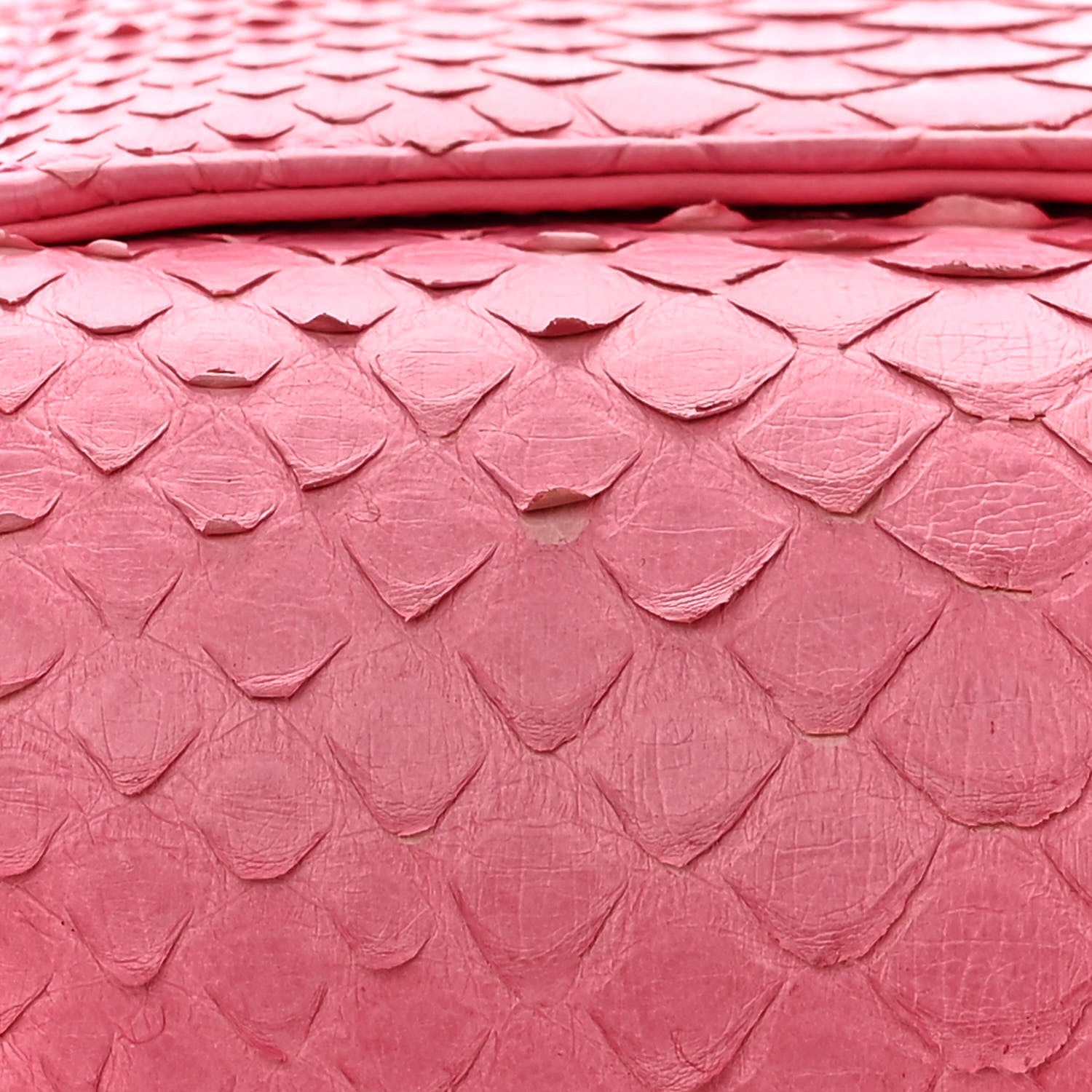 Chanel Snakeskin Mini Rectangular Flap Pink 13 of 14