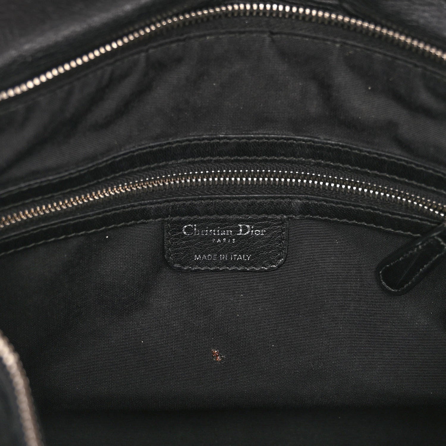 Christian Dior Lambskin Cannage Medium Granville Tote Black 6 of 11