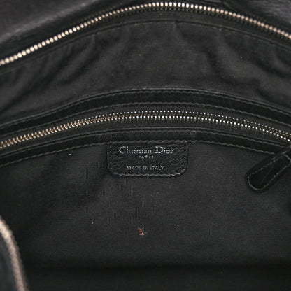 Christian Dior Lambskin Cannage Medium Granville Tote Black 6 of 11
