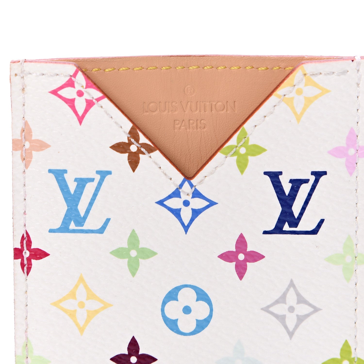 Louis Vuitton Monogram Multicolor Mirror and Case Pouch White 4 of 5