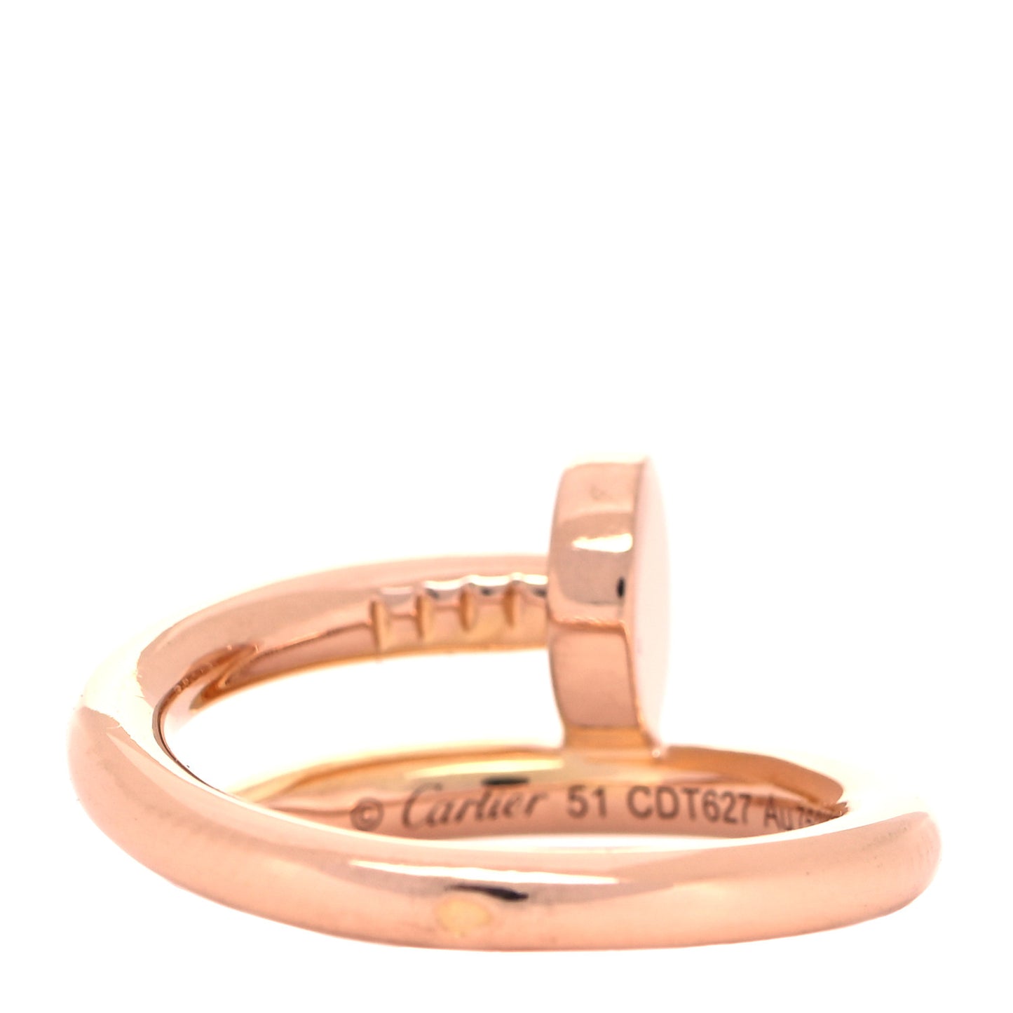18K Pink Gold Juste Un Clou Ring 51 5.75