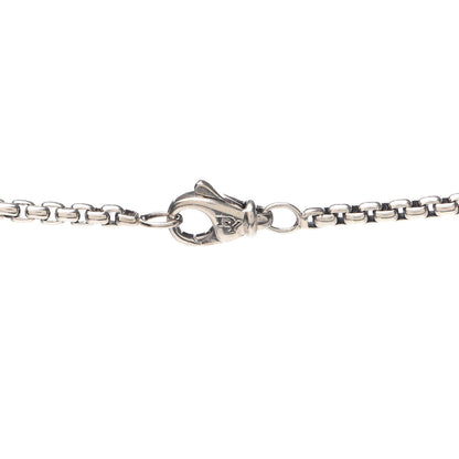 David Yurman Sterling Silver Chevron Cross Pendant Necklace 4 of 5