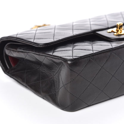 Chanel Lambskin Quilted Medium Double Flap Black 9 of 16