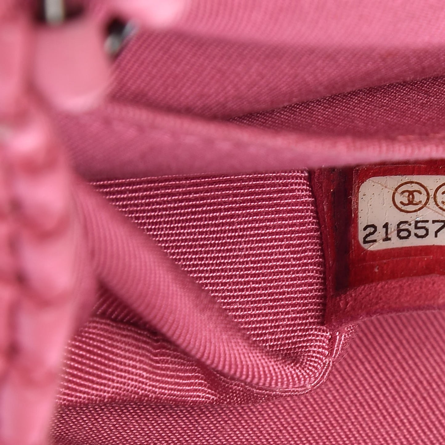 Lambskin Embroidered Mini Flap Pink