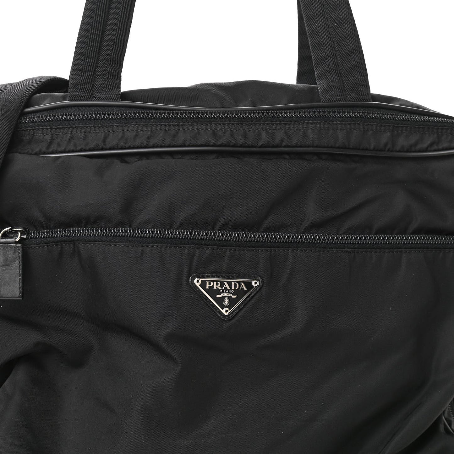 Tessuto Nylon Travel Briefcase Black