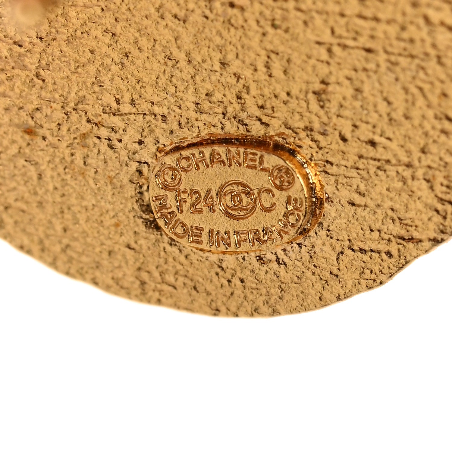 Chanel Metal Enamel CC Round Earrings Gold Pink Black 4 of 5