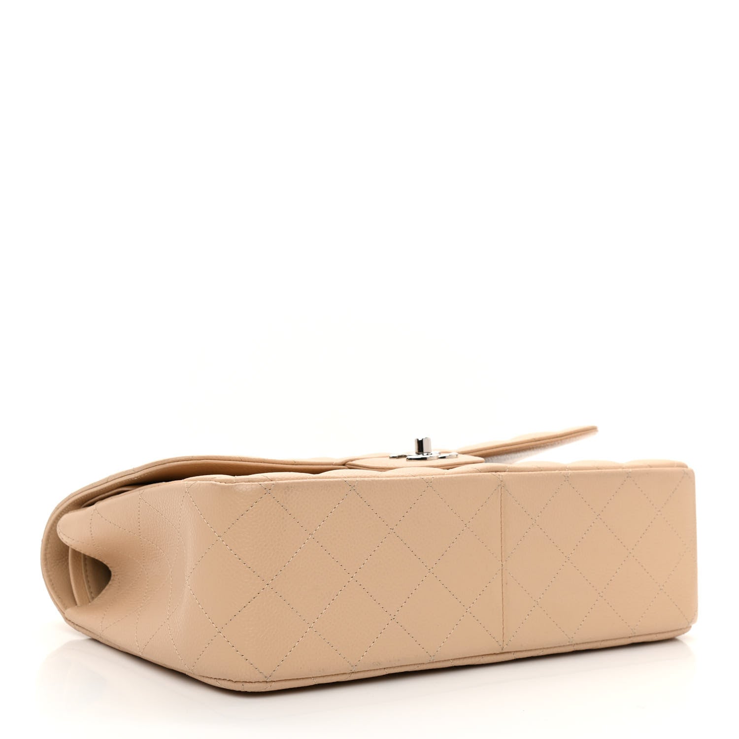 Chanel Caviar Quilted Jumbo Double Flap Beige Clair 4 of 10