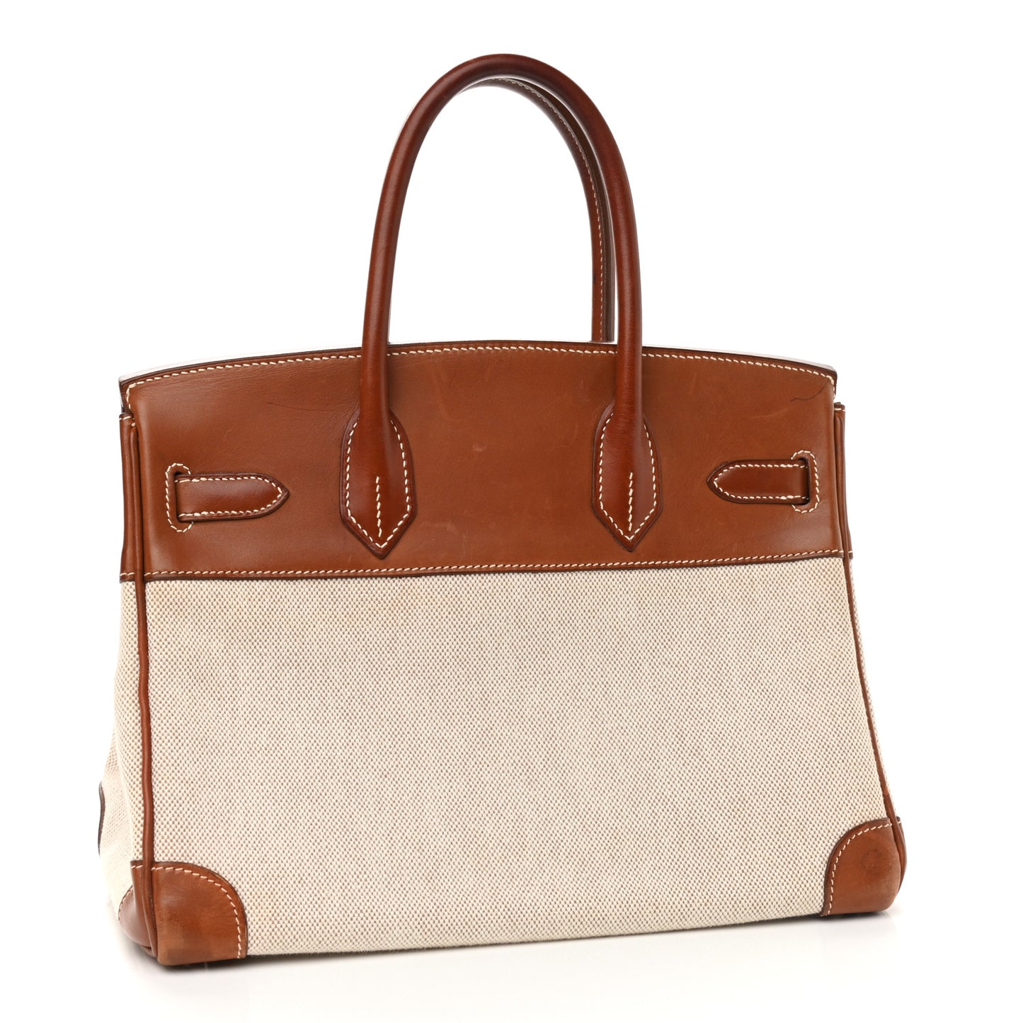 Toile Barenia Birkin 30 Fauve