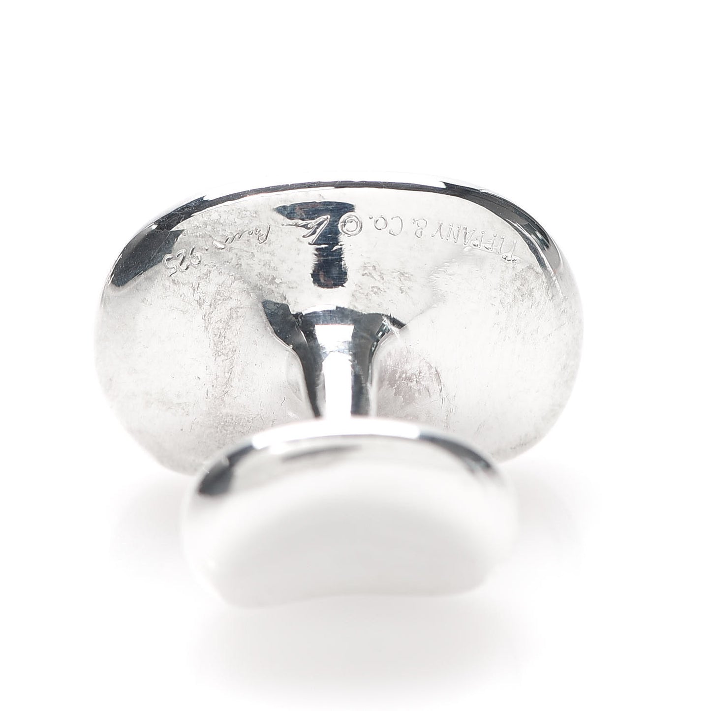 Sterling Silver 18mm Elsa Peretti Bean Cufflinks