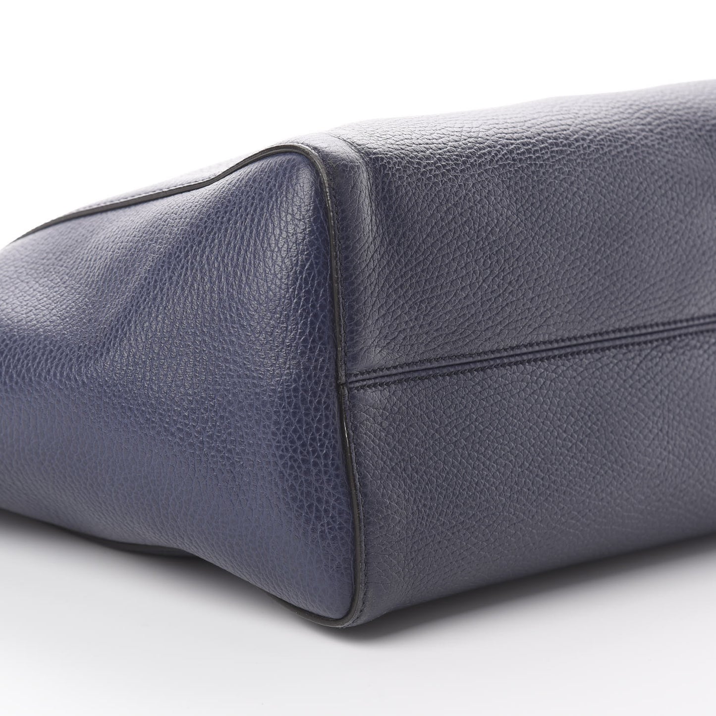 Dollar Calfskin Small Swing Tote Classic Marine Deep Cobalt