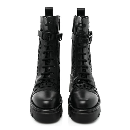 Valentino Garavani Calfskin Atelier 30/50mm Combat Boots 39 Black 2 of 16