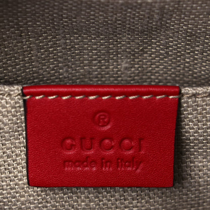 Gucci Calfskin Web Small Webby Bee Shoulder Bag Red 10 of 14