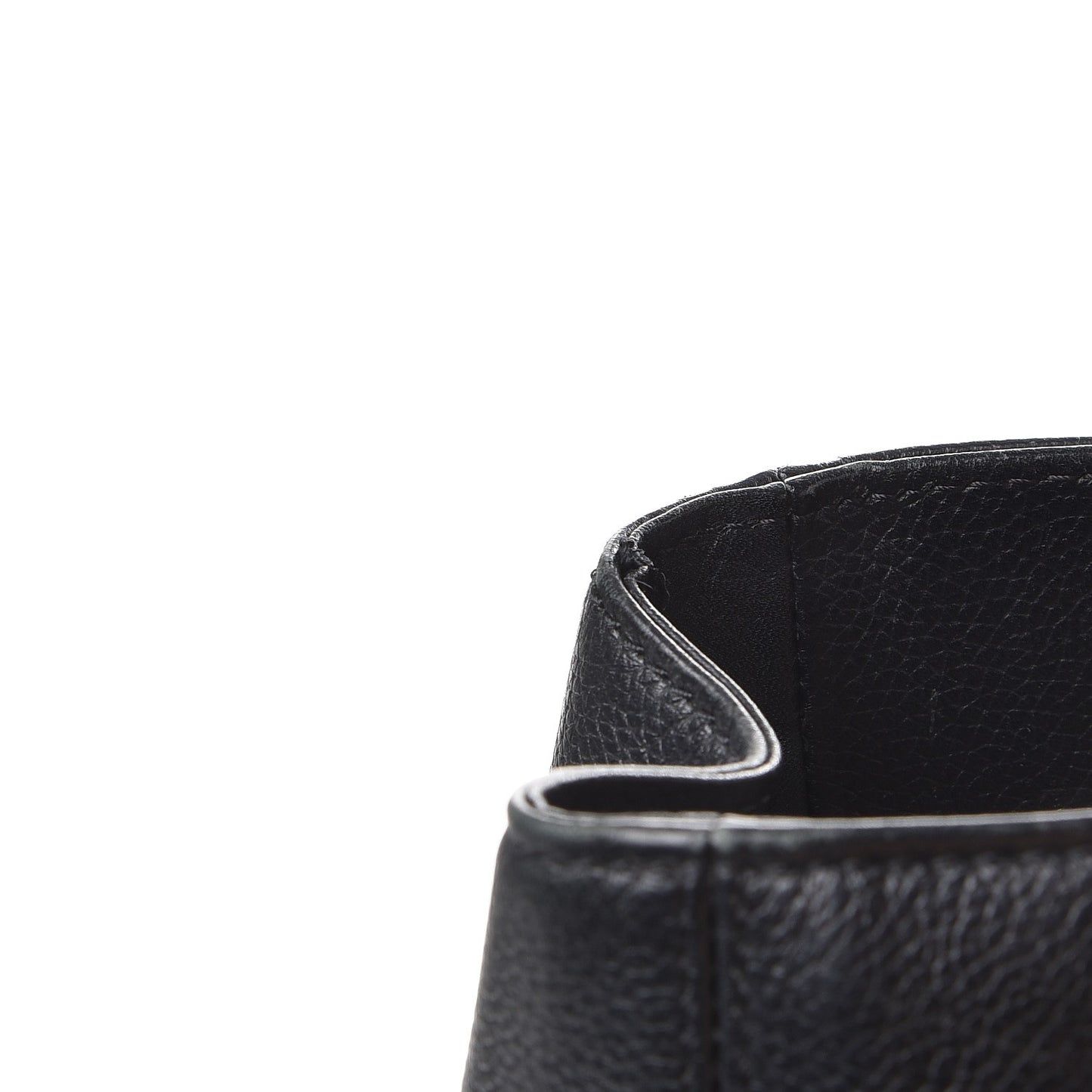 Calfskin Tall Cerf Tote Black