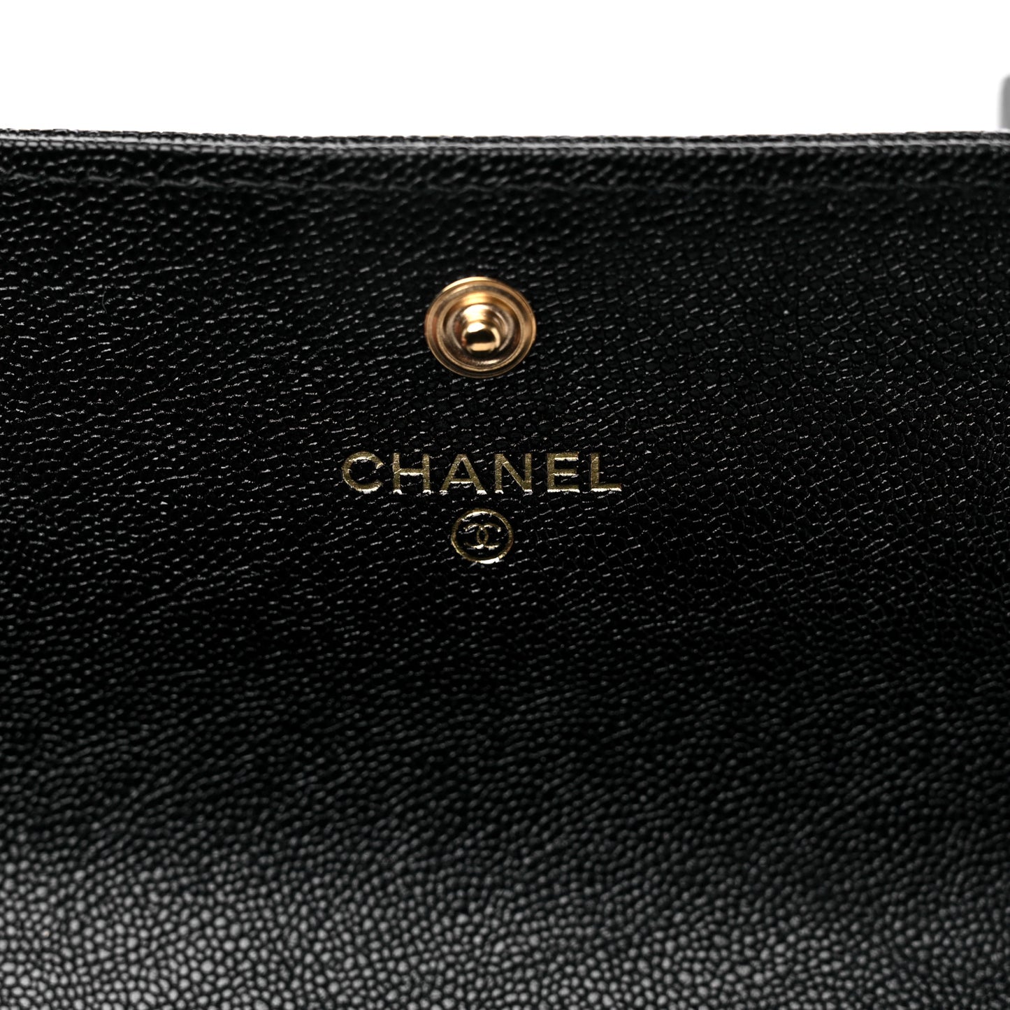 Caviar Quilted Medium Boy Flap Wallet Black