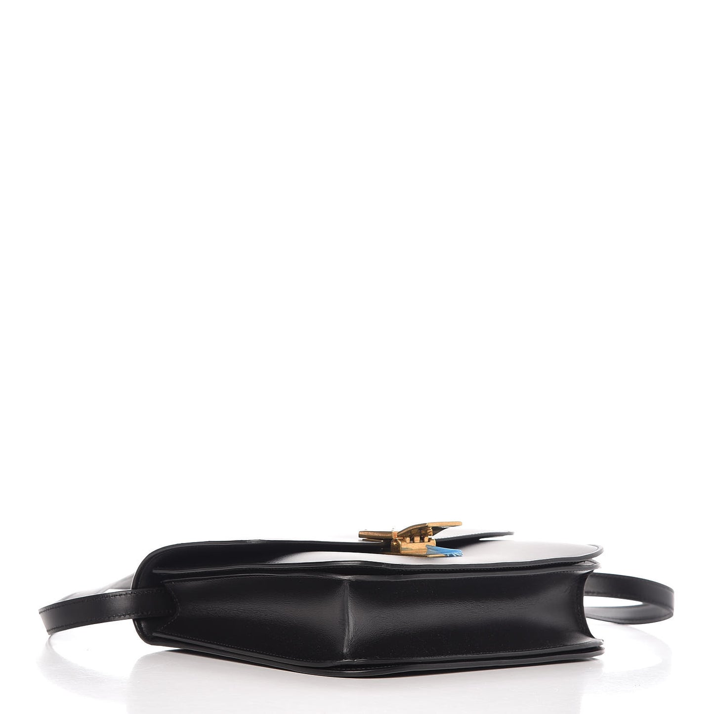 Box Calfskin Medium Classic Box Flap Bag Black