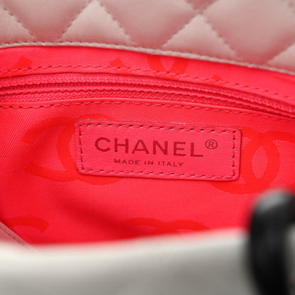 Chanel Calfskin Quilted Small Cambon Tote White Black 6 of 11