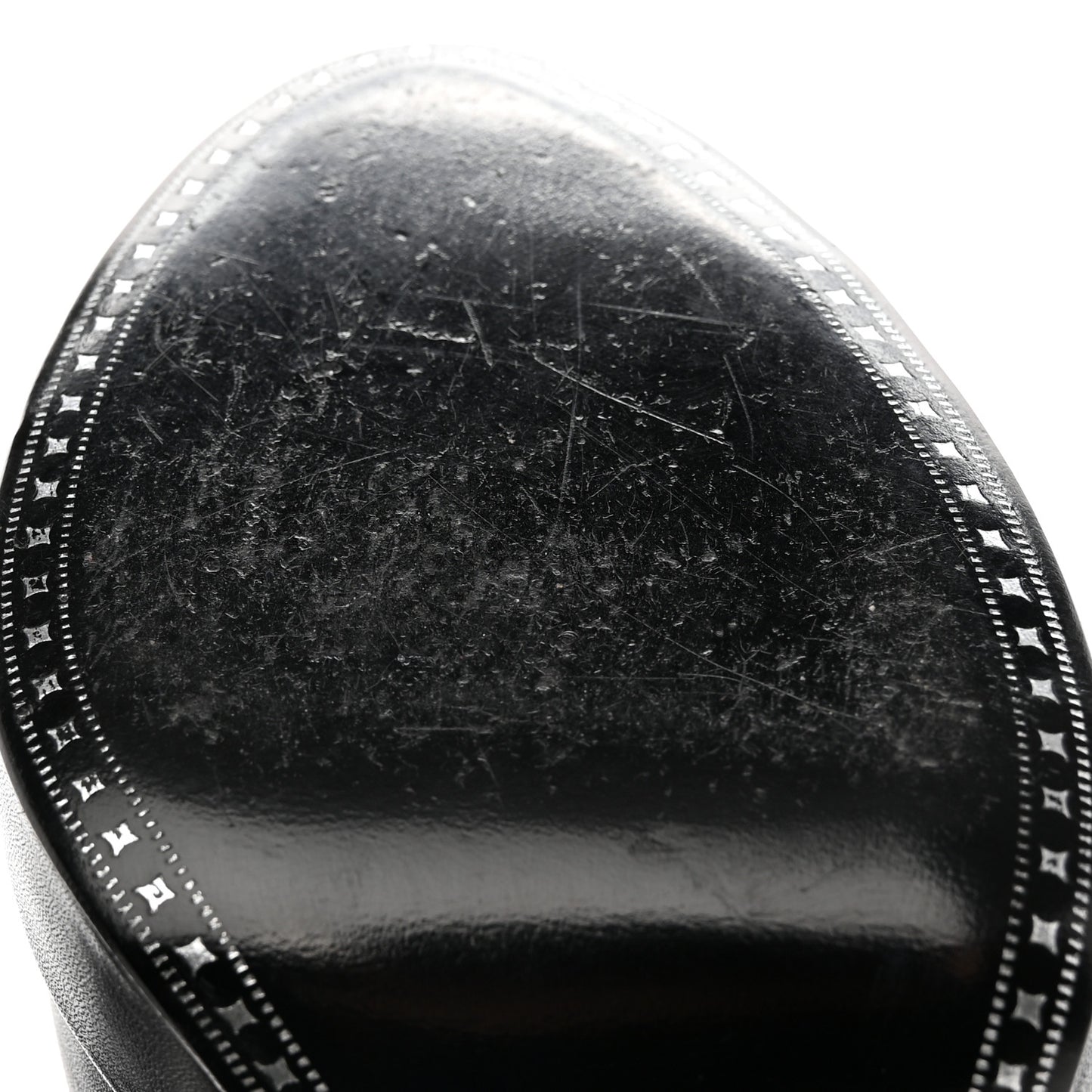 Calfskin Cap Toe CC Pumps 39 Black Silver