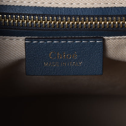 Chloe Suede Calfskin Small Faye Backpack Silver Blue 6 of 7