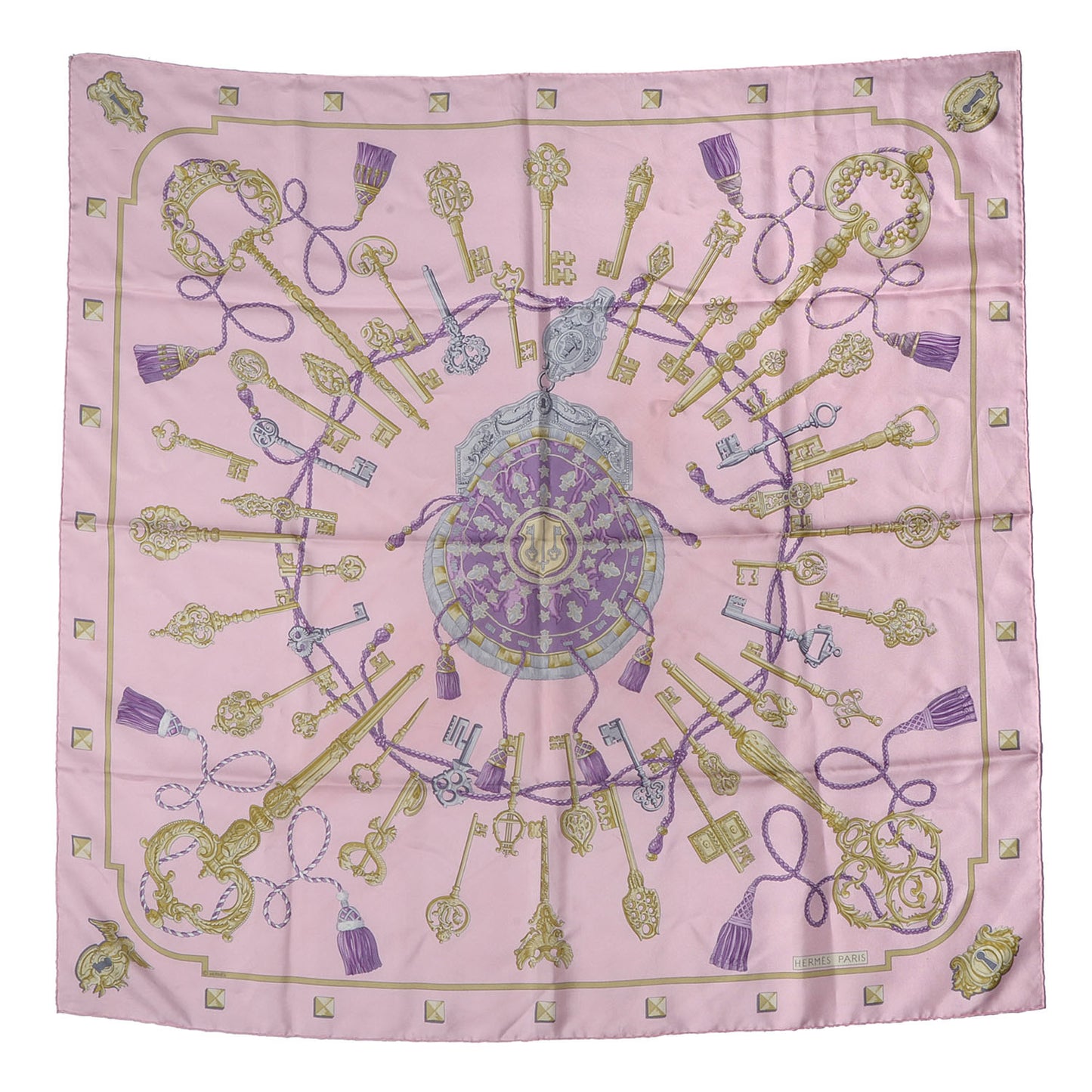Silk Keys Les Cles Scarf 90