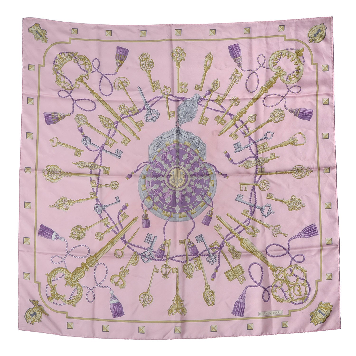 Hermes Silk Keys Les Cles Scarf 90 2 of 5