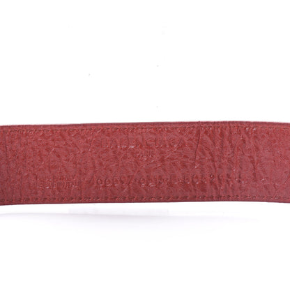 Balenciaga Agneau Logo Blanket Bracelet Red 4 of 4