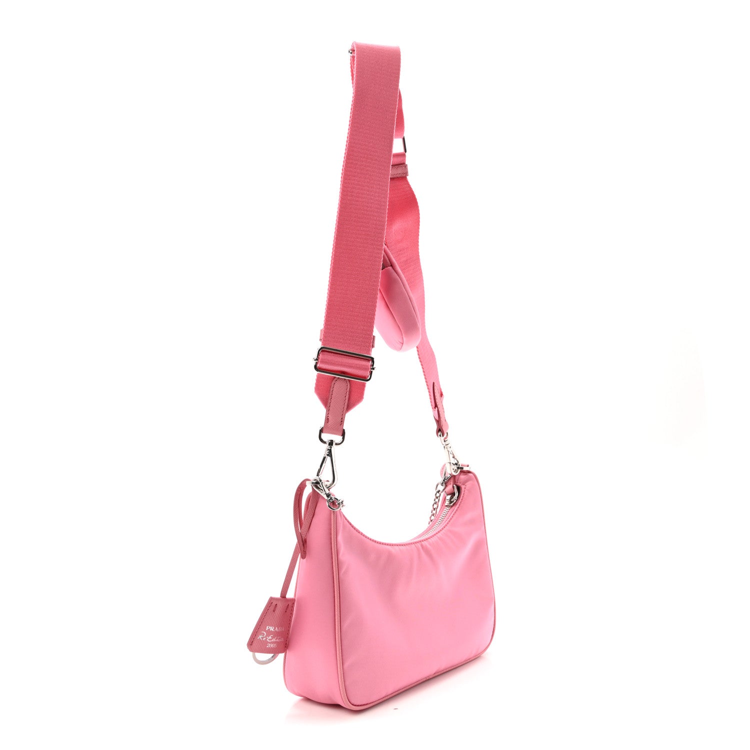 Prada Nylon Re-Edition 2005 Shoulder Bag Begonia 3 of 10