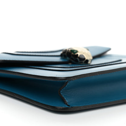 Bulgari Calfskin Serpenti Forever Crossbody Blue 8 of 9