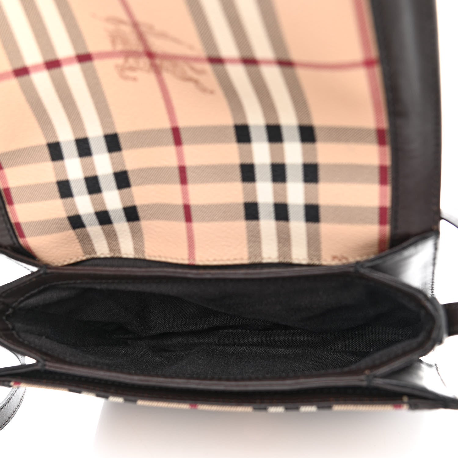 Burberry Haymarket Check Paisley Crossbody Brown 5 of 12