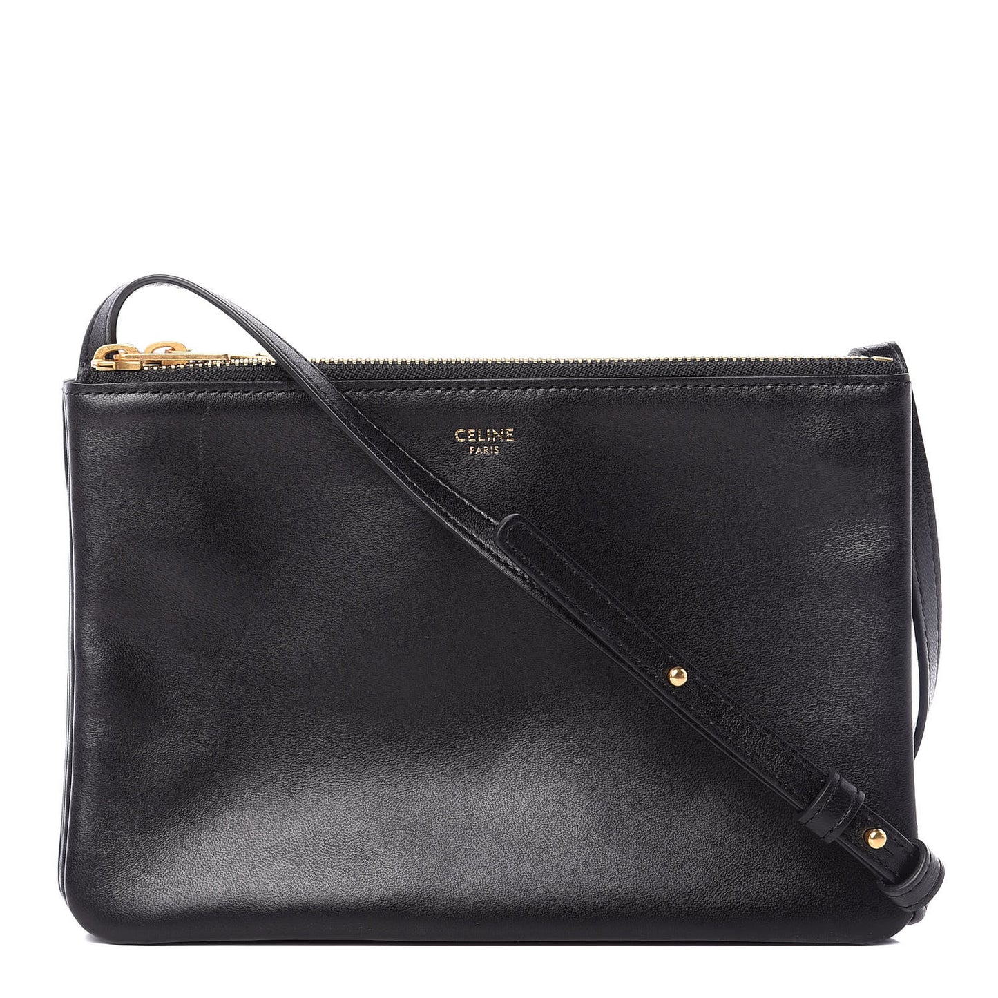 Lambskin Small Trio Crossbody Bag Black