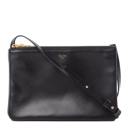 Celine Lambskin Small Trio Crossbody Bag Black 1 of 12