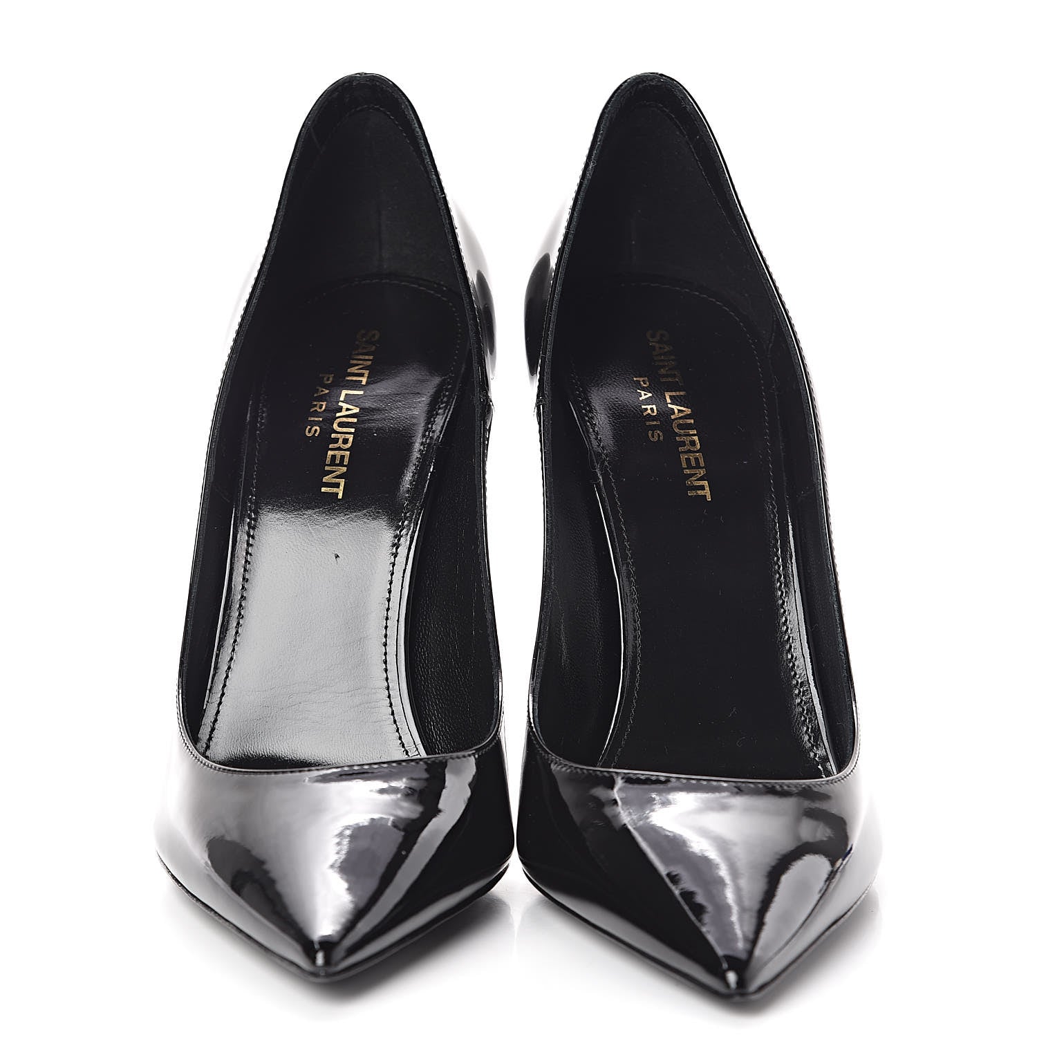 Saint Laurent Patent Calfskin Zoe 105 Pump 39 Black 2 of 8