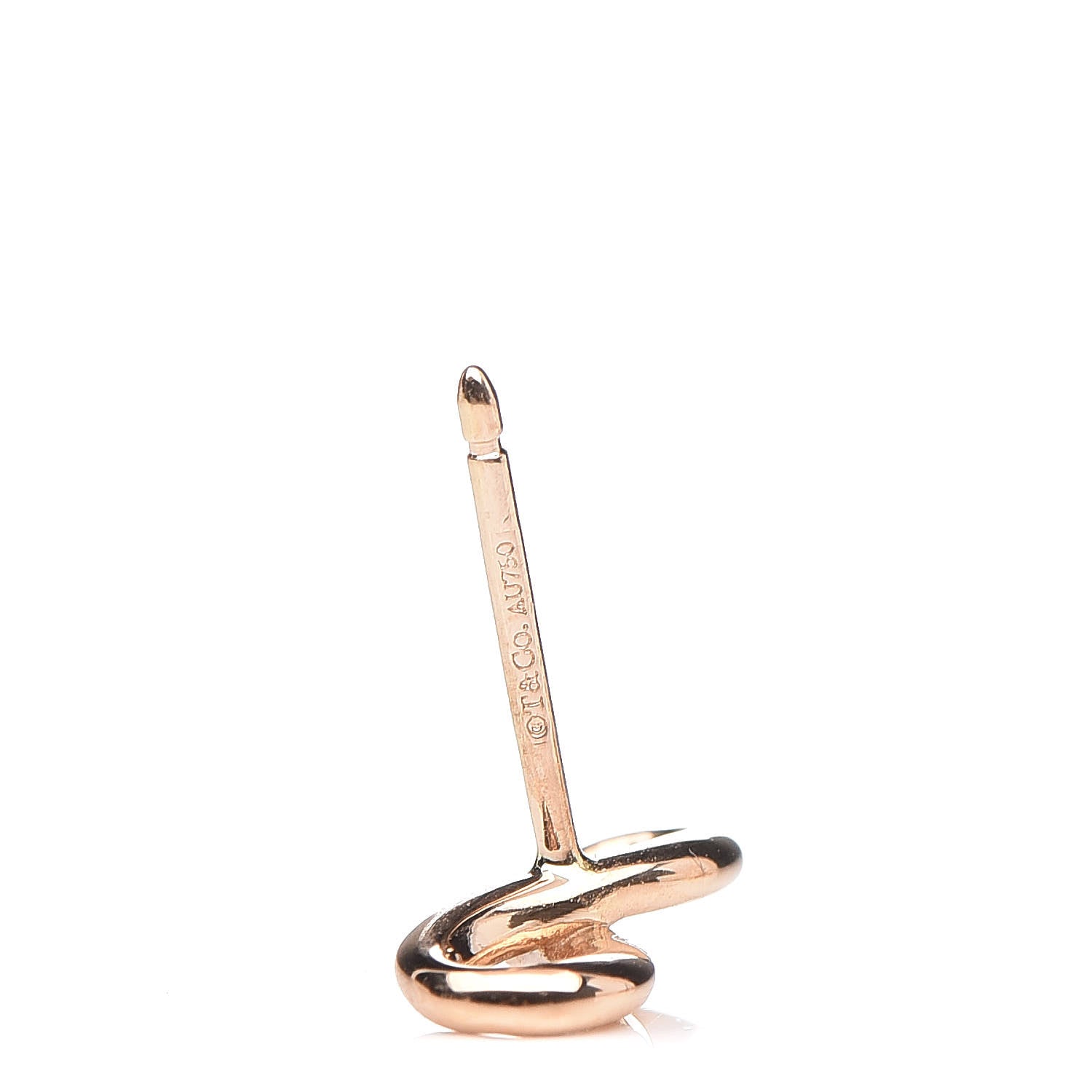 Tiffany 18K Rose Gold Infinity Earrings 4 of 4