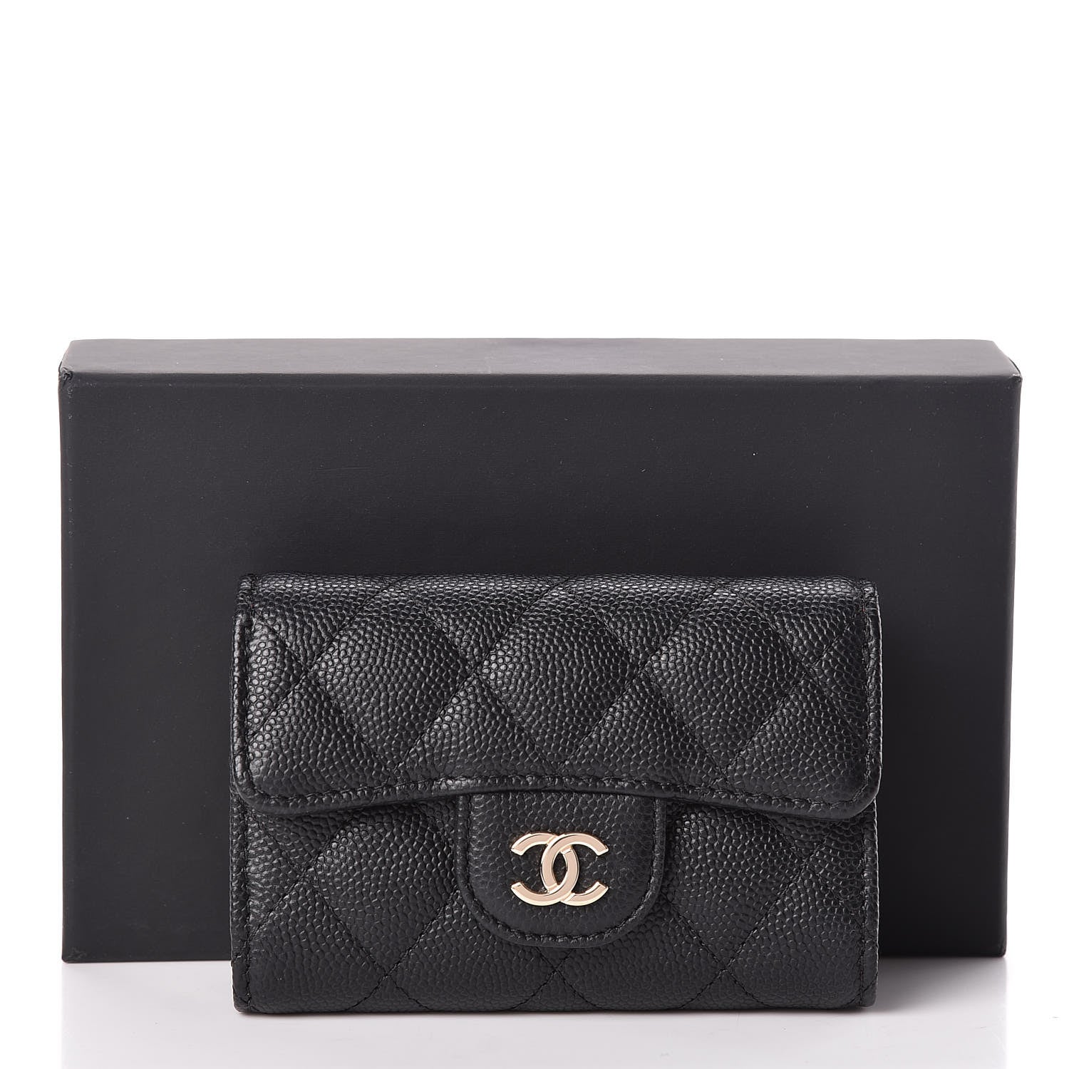 Chanel Caviar Quilted Classic 4 Key Holder Wallet Black 10 of 10