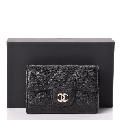 Chanel Caviar Quilted Classic 4 Key Holder Wallet Black 10 of 10