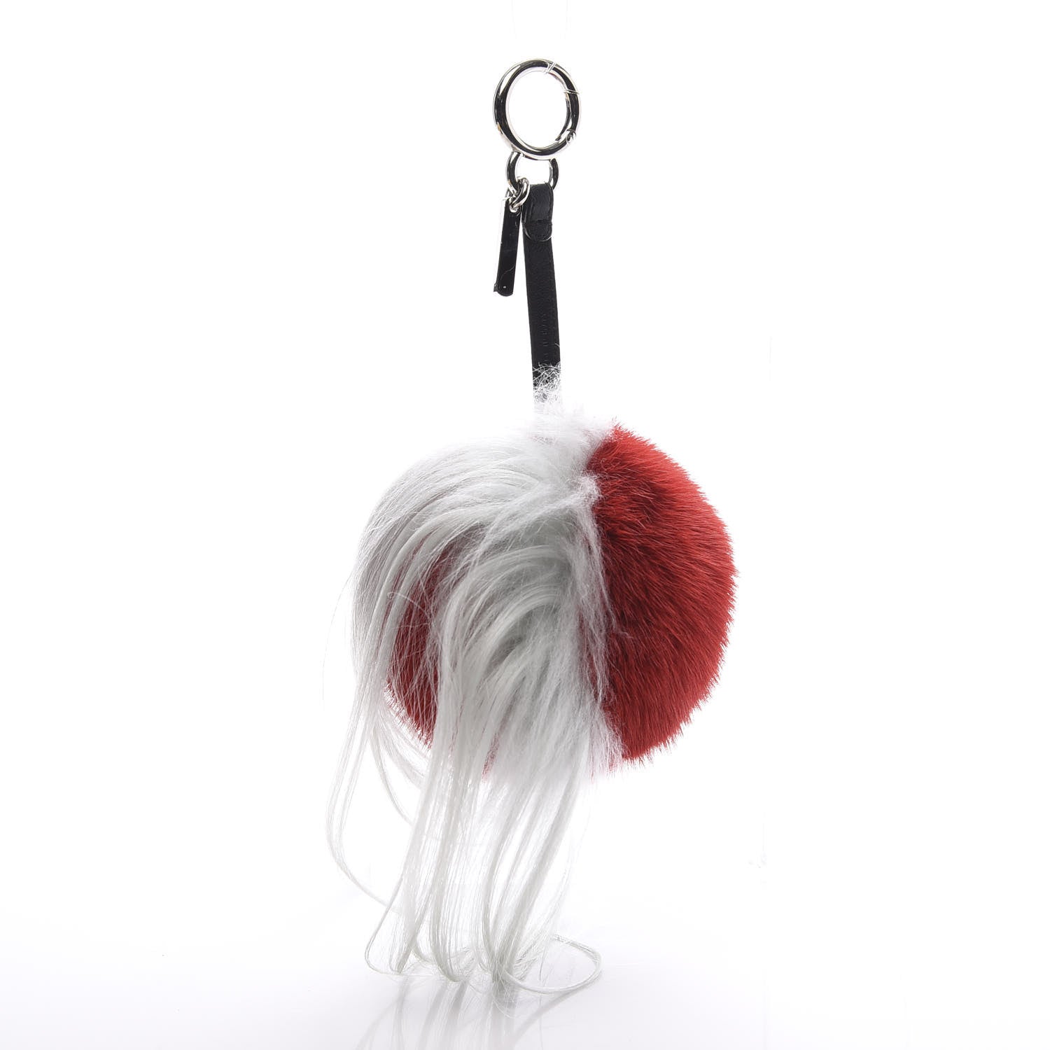 Fendi Mink Goat Fur QuTweet Funkyfur Bag Bug Charm Pimento Black Multicolor 2 of 4