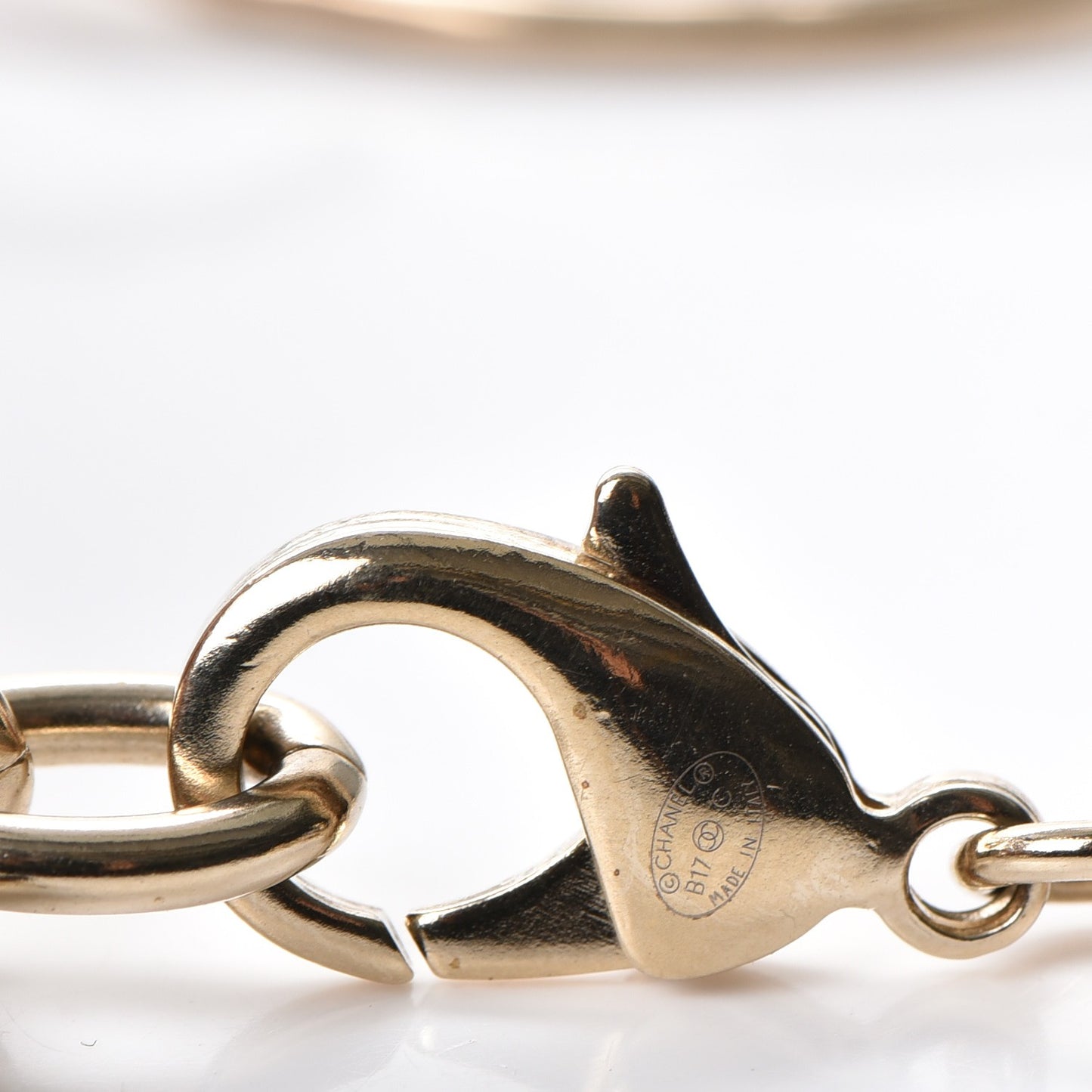 Hoop Cuba Logo Necklace Gold