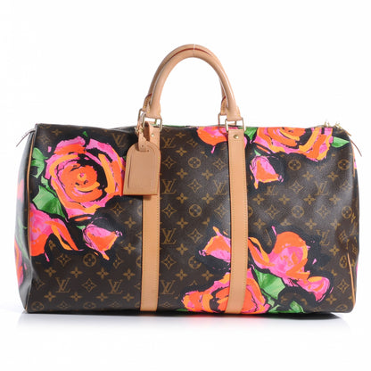 Louis Vuitton Monogram Roses Keepall 50 1 of 7