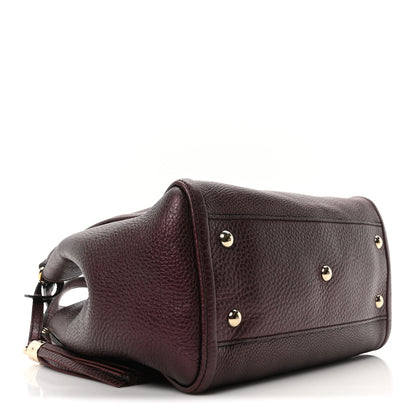 Gucci Metallic Cellarius Calfskin Small Soho Shoulder Bag Classic Burgundy 4 of 10