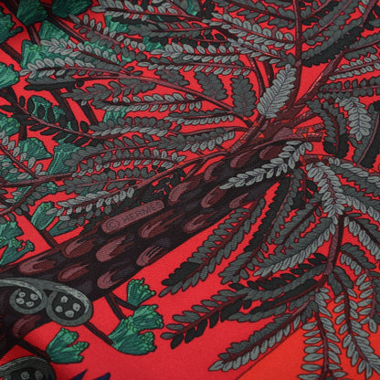 Hermes Silk Jardin A Sintra Scarf 90 Rouge Bleu Vert 7 of 7