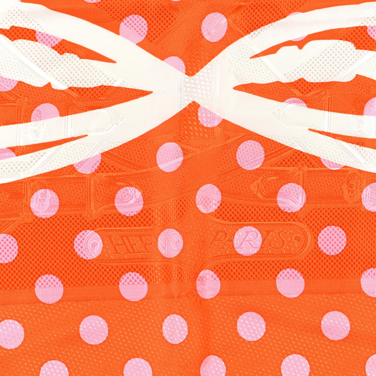 Silk Cavalcadour Brides De Gala Scarf 90 Orange Rose