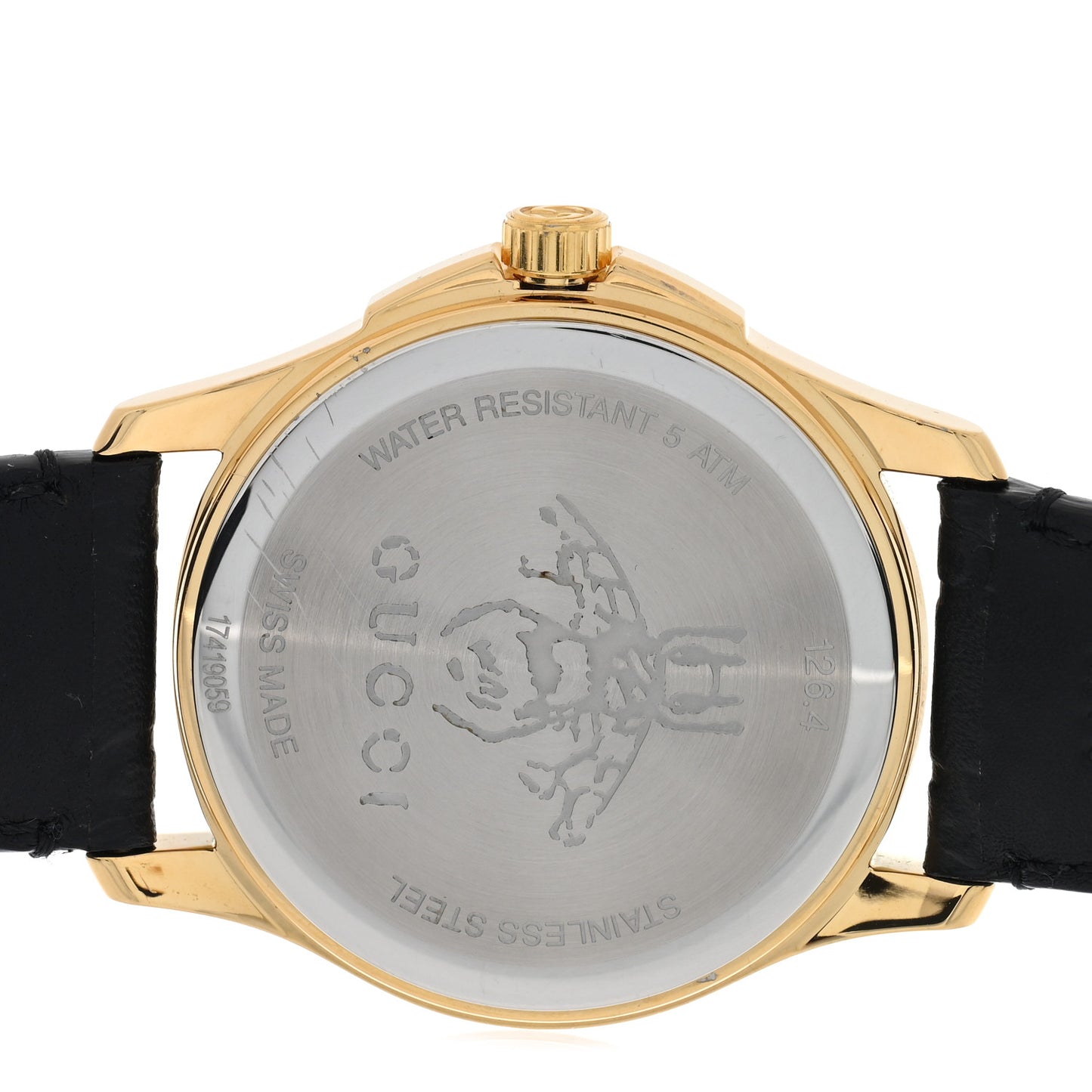 Stainless Steel Calfskin 38mm G-Timeless Quartz Watch Black